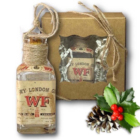 Wynand Fockink London Dry Gin Artisan Vintage Glass Bottle Ornament